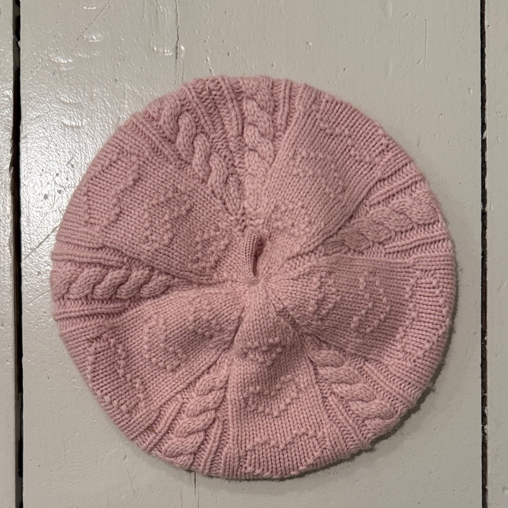 Cyrillus Blush Pink Knit Beret